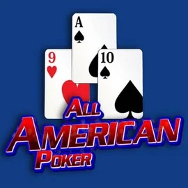 All American Poker slot visual from RTG (Reel Time Gaming) available on oscarspins.net.pl