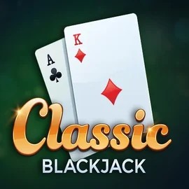 Classic Blackjack logo by Red Tiger Gaming at Oscar Spin Casino