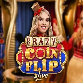 Crazy Coin Flip game by Evolution – logo hosted on Oscar Spin Casino