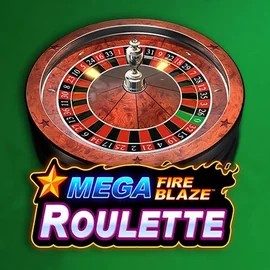 Mega Fire Blaze Roulette online game logo by Playtech on oscarspins.net.pl