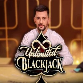 Unlimited Blackjack online game logo by Ezugi on oscarspins.net.pl